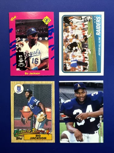 Bo Jackson Lot ~ 1990 Classic Games, 1988 Topps (Football), 1987 Topps #170