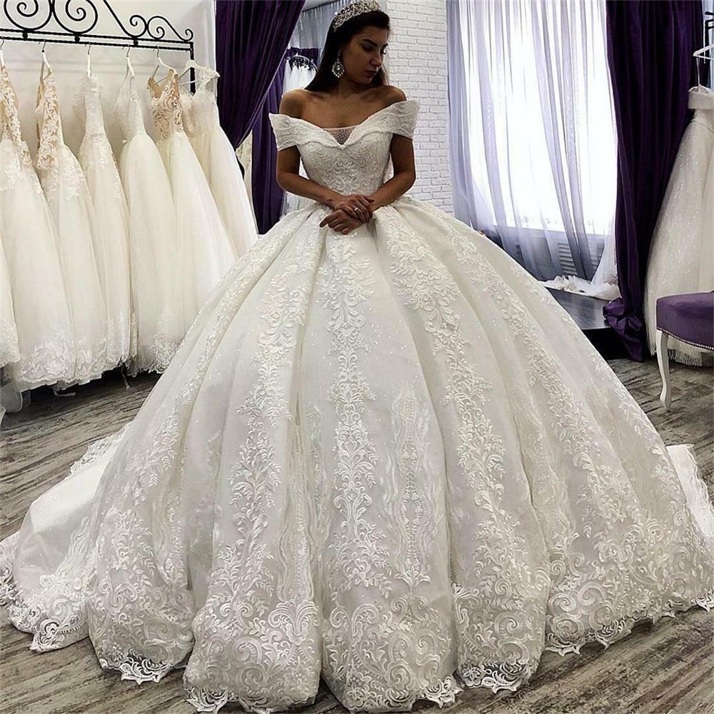 white ball gown dress