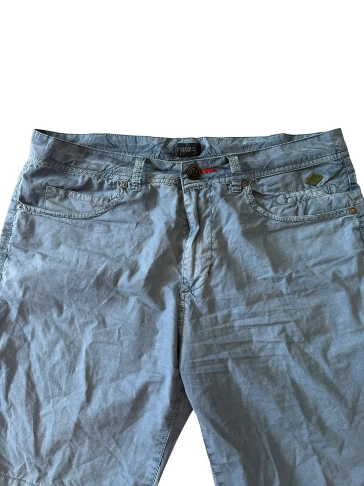 Buffalo David Button Shorts Regular Fit Blue Men’s Size 32x9 Good Condition - Image 2 of 4