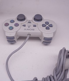 Light Gray Sony PSOne PS1 Official Playstation OEM Controller Original - Tested
