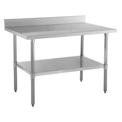 Kratos Commercial Worktable, All-Stainless Steel Kitchen Prep Table with