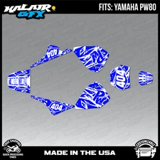 Graphics Kit for Yamaha PW80 (1990-2023) PW-80 PW 80 Shatter Series - Blue