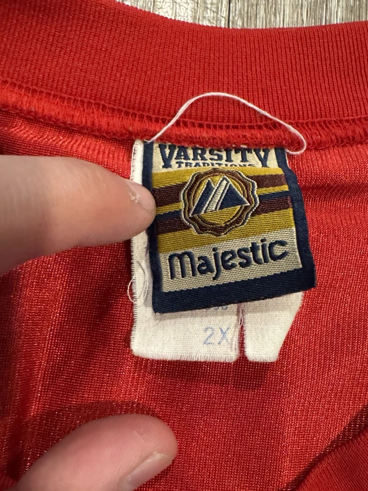 Camiseta vintage 1984 UNLV Randall Cunningham #12 - Majestic Varsity Traditions 2X Foto 4 de 4