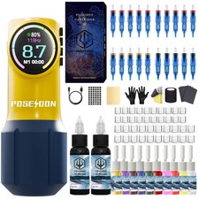POSEIDON Tattoo Kit, Pen Wireless Rotary Gun TK046, TK046
