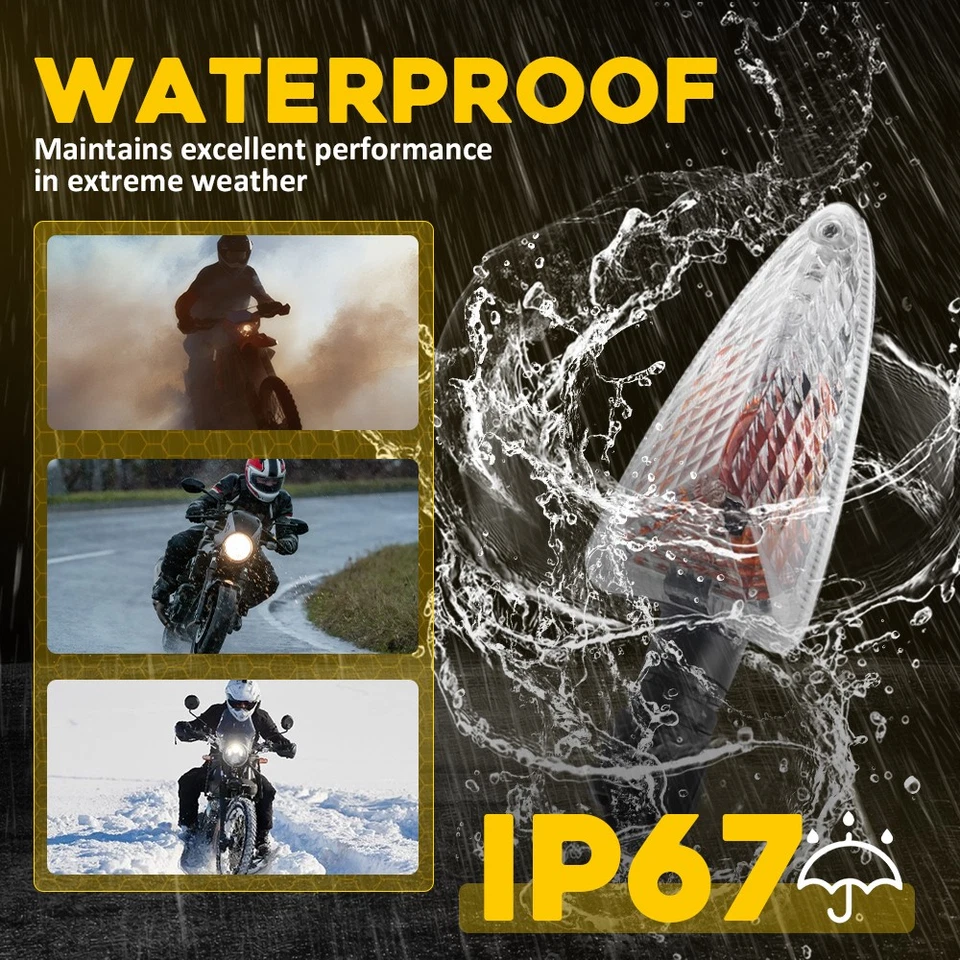 Luz indicadora de señal de giro delantera trasera para BMW G310GS G650GS S1000RR R1200G Foto 4 de 4