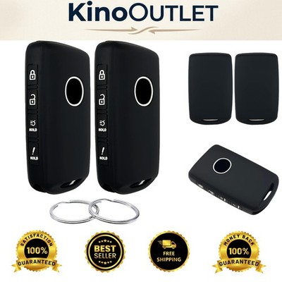 Durable Silicone Key Fob Cover for Mazda 3/6/CX Series (2019-2023) - Black