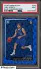 2018 Panini Hoops Blue Checkerboard #268 Luka Doncic RC Rookie 18/75 PSA 9