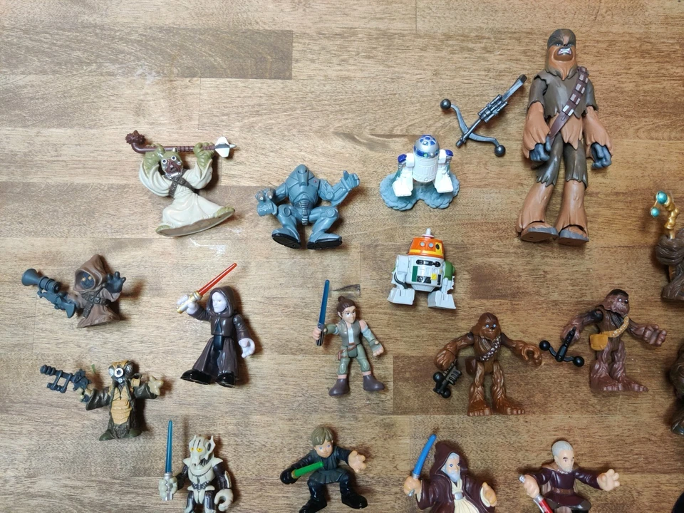 Play Skool Hasbro Star Wars Galactic Heroes Lote de (24): Chewbacca, Luke, Darth Foto 4 de 4