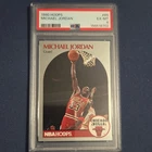 Michael Jordan 1990-91 NBA Hoops #65 PSA 6 Chicago Bulls Basketball Card
