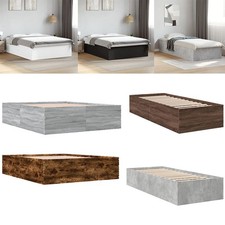 Bettgestell Holzbett mit Lattenrost Einzelbett Doppelbett Holzwerkstoff