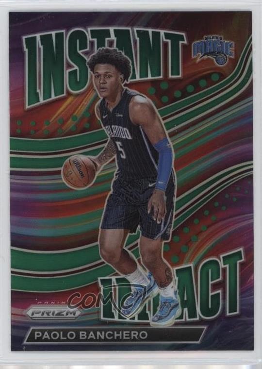 2022-23 Panini Prizm Instant Impact Green Prizm Paolo Banchero #1 Rookie RC 3ff