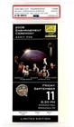 2009 Michael Jordan NBA HOF Enshrinement Ticket LAST ONE PSA 10 Gold Logo POP 8