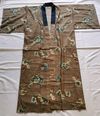 Vintage Kimono Nagajuban Herren Japanisch