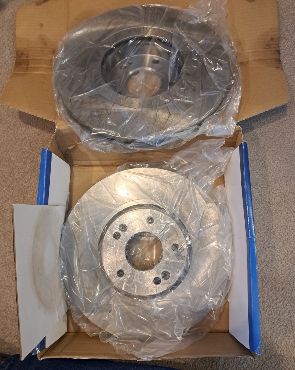 Front Drilled & Slotted Brake Rotors For Toyota Tundra 2007-2021 – PM Auto PM2000040, Set Of 2