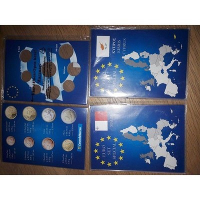 Lighthouse Euro Exchange Rate Set Collector's Card Malta and Cyprus New -...