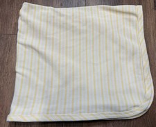 Carter's Starters RECEIVING BLANKET Yellow Stripe Waffle Thermal 100 Cotton