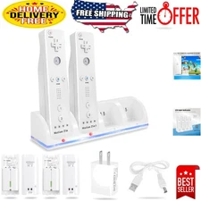 Ultimate Wii/Wii U 4-Port Charger with 4x2800mAh Battery Packs - Eco-Friendly