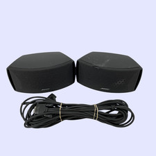Set of 2 Bose Horizontal Center Channel Speaker with Cables - Black U1049 TC