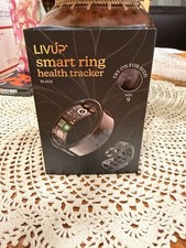 LIVUP SMART RING HEALTH TRACKER Black Size 9 BRAND NEW