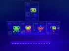 Funko Pop! Blacklight 5 Pack Lot. Captain America, Iron Man, Hulk, Thor and Loki