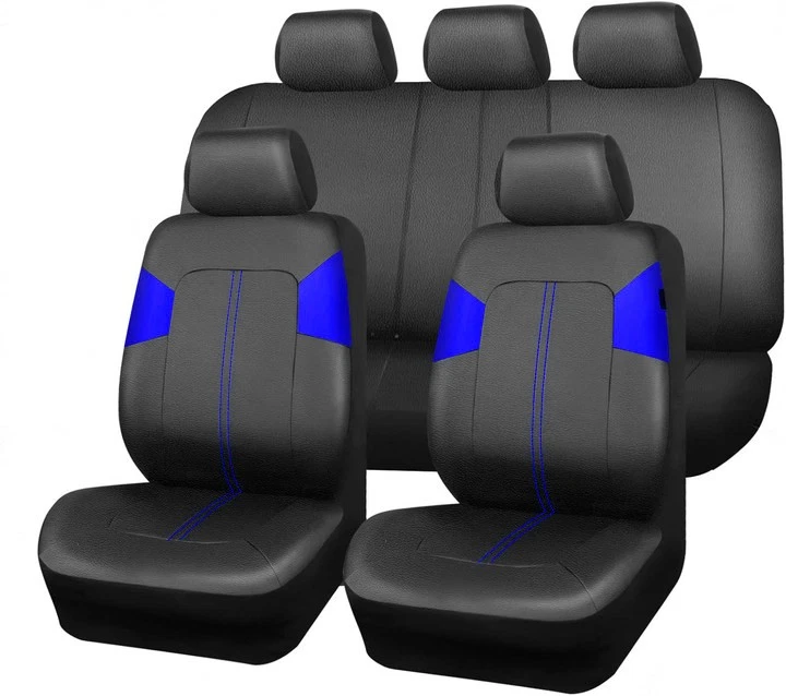 For Chevrolet Car Seat Covers PU Leather 5 Seats 2 Front Rear Split Bench Cover Foto 3 de 4