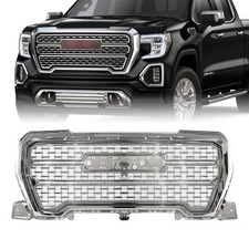 Front Upper Grill Assembly Chrome For Gmc Sierra 1500 2019 2020 2021 Denali