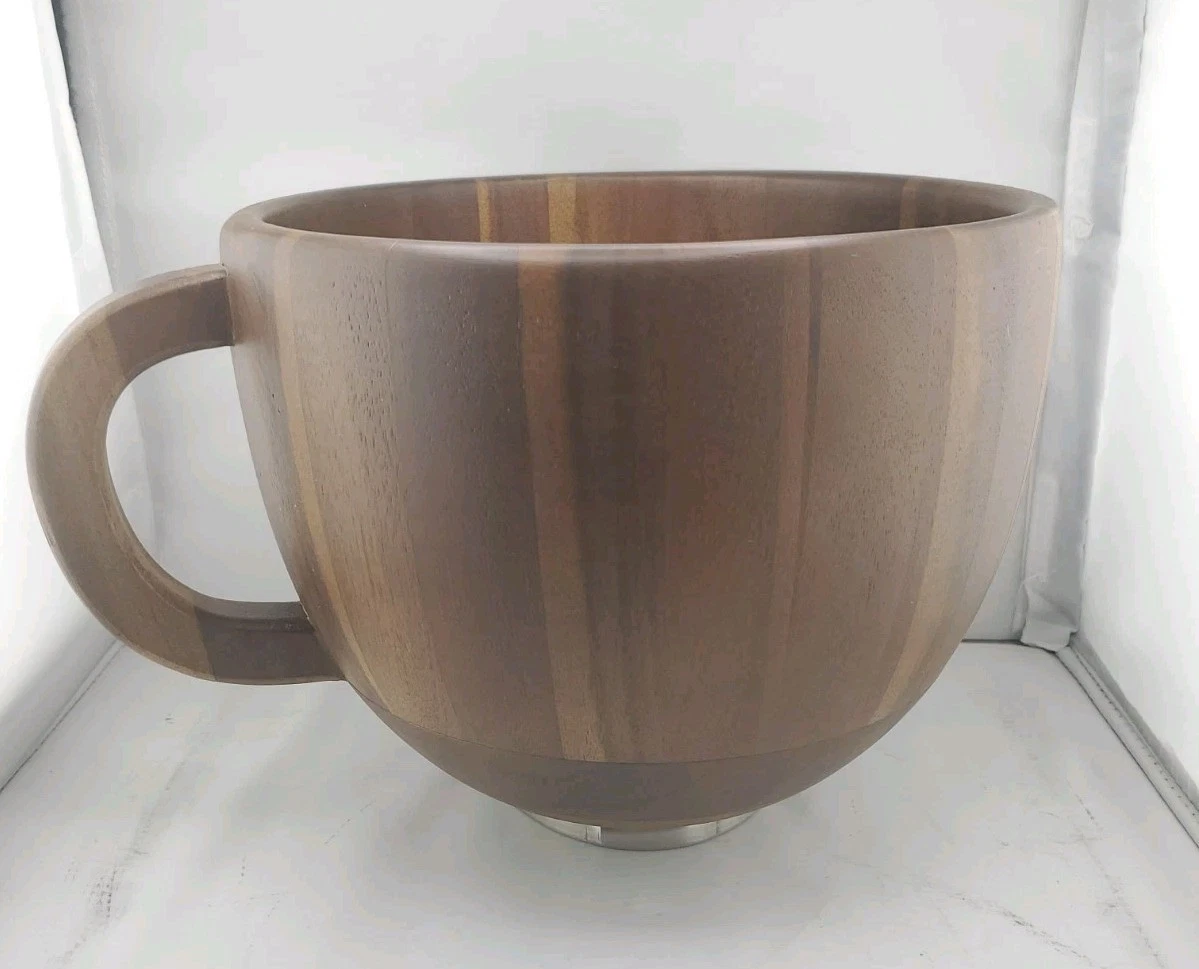 SpaceAid Wooden Bowl with Handle, Kitchen Space Aid Acacia Wood