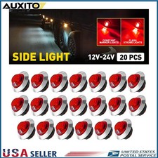 20 Pcs Red Led Flash Warning Lights 34 Inch Strobe Steady Marker Dual Modes