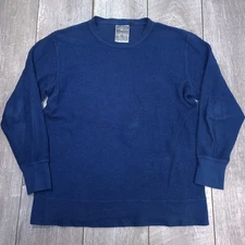 Jungmaven Mens Organic Hemp Sweatshirt Size Medium Blue Made in USA Pullover