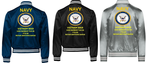 VIETNAM* USS CORE  ACV-13 *SI*VINYL*SATIN JACKET*NAVY OFFICIAL LICENSE - Picture 5 of 18