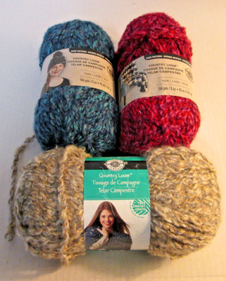 1 Skein Loops & Threads Country Loom Yarn 141g Acrylic #6 - Shale Blues Kiss Me