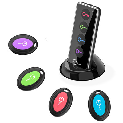 Esky Key Finder Locator with Sound, 80dB Item Black-4 Receivers, Black