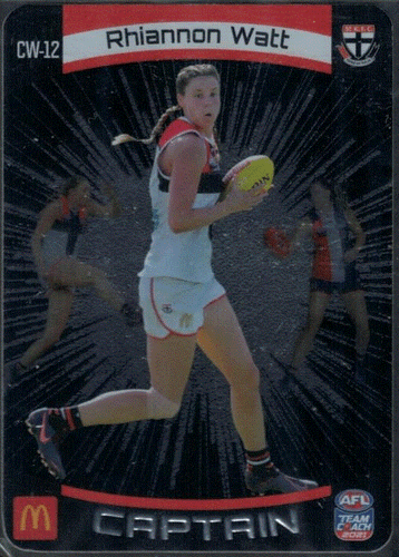 2021 AFL TEAMCOACH WOMENS SILVER CAPTAIN CARD; Individual Card Sale. - Picture 12 of 14