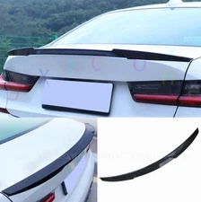 For BMW 3 Series Sedan 2023-2024 ABS Carbon Look Rear Tail Trunk Spoiler Wing