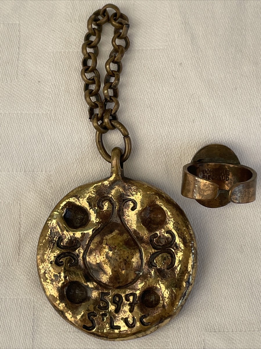 Collier Artisanal Bronze Et émaux Dominique Piéchaud