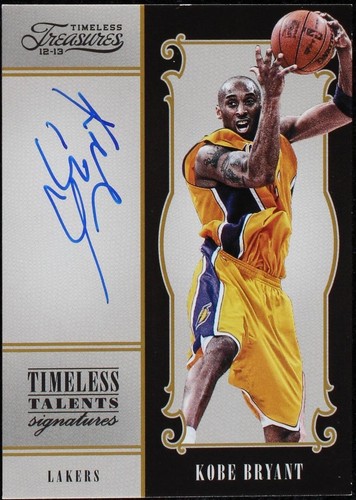 Kobe❣️ TRUE TALENTS. パラ激レア❗️ Kobe Bryant 2012 Timeless Treasures Talent Signatures PSA 6/10