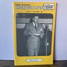 NOSTALGIA DIGEST and RADIO GUIDE MAGAZINE Harry Von Zell August-September 1988