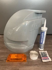 Supreme 116405 Corner Cap OEM Roadside + rivets, adhesive, caulk and LED LIGHT