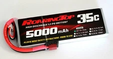 RoaringTop LiPo Battery Pack 35C 5000mAh 2S 7.4V with Deans Plug