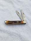 1982 Schrade USA Trapper Thick Stag Handles NKCA Club Knife Serial #203L New — photo 1