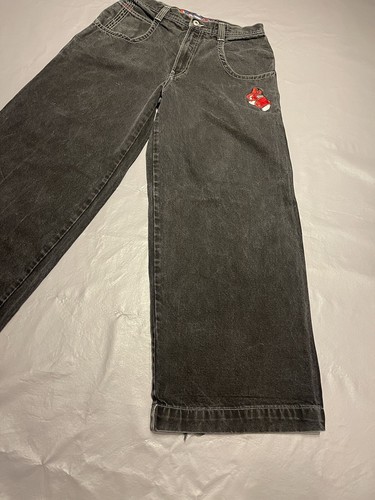 Y2K Jnco Jeans Black Size 33/32 Boxing Gloves Rare - Picture 9 of 14