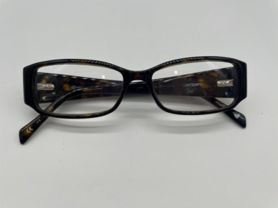Brighton Contempo Dark Tortoise Rectangular Frame Handmade 