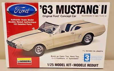 Lindberg  63 Mustang II Original Ford Concept Car Kit # 72169 Factory Sealed