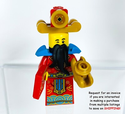 Lego God of Wealth /Cai Shen minifigure from 80108 Chinese Lunar New Year NEW