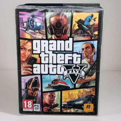 GRAND THEFT AUTO GTA V 5 SAN ANDREAS PC DVD-ROM *BRANDNEU WERKSEITIG VERSIEGELT* SELTEN!