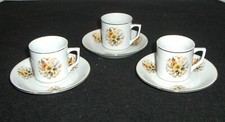 Vintage Floral Doll House Porcelain Tea Cup  Saucer 3 Piece Set