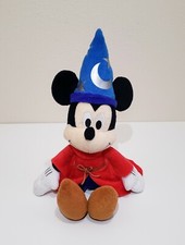Disney Mickey Mouse Fantasia Sorcerer Wizard Plush Stuffed Animal Friend 12" EUC