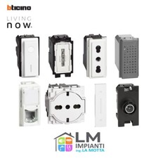 STOCK - BTICINO LIVING NOW BIANCO (prese, interruttori, cover, pulsanti, usb ..)