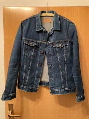 Levis Jeansjacke für Herren 1980 er Jahre blau Größe 38 
