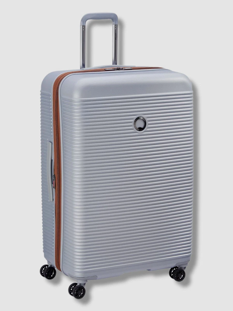 400 Delsey Gray Freestyle Luggage Spinner Hardcase Check in Travel Suitcase 28